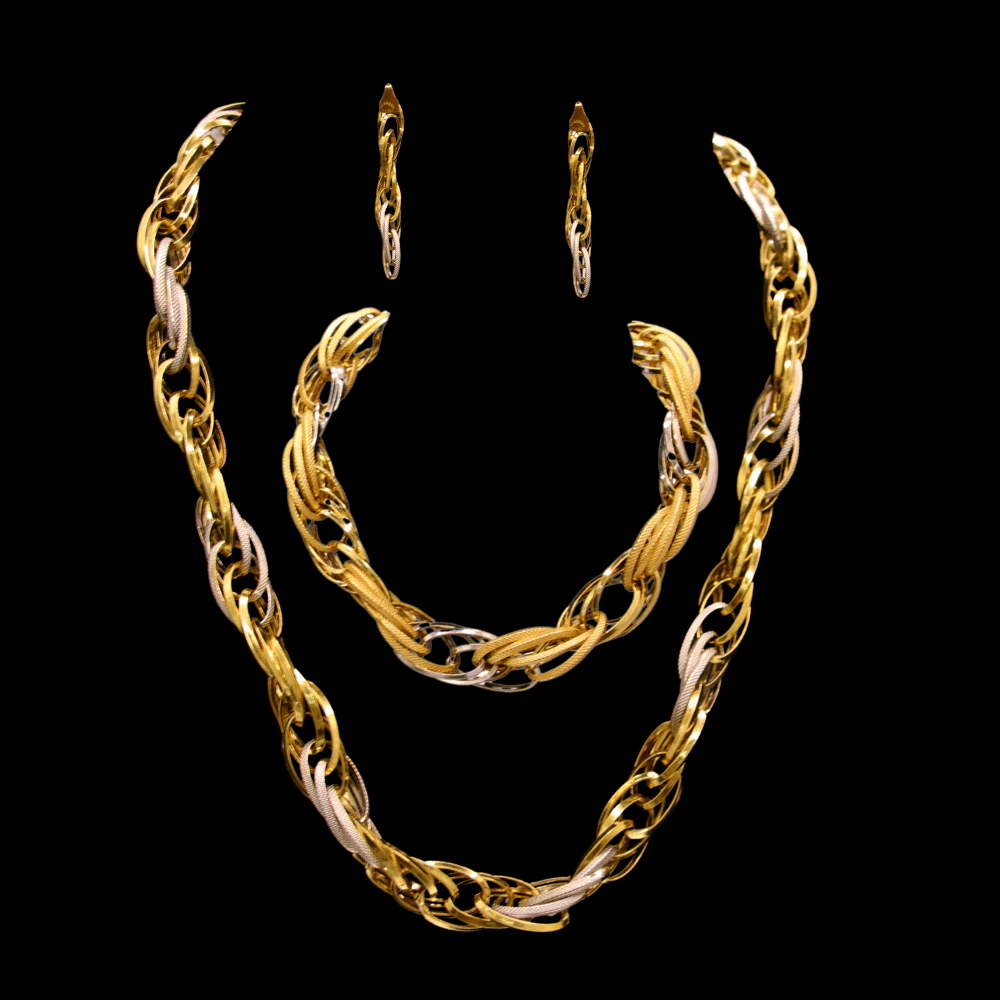 18K Gold Necklace Set   