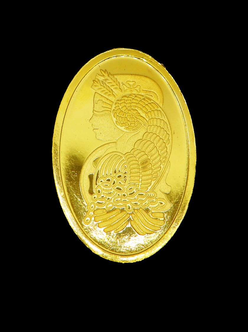 24K Gold Oval Ounce