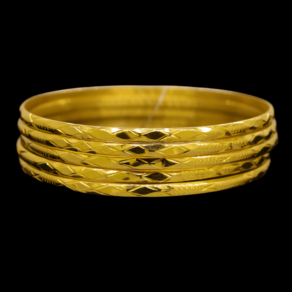 21K Gold Bangle Set (S)    
