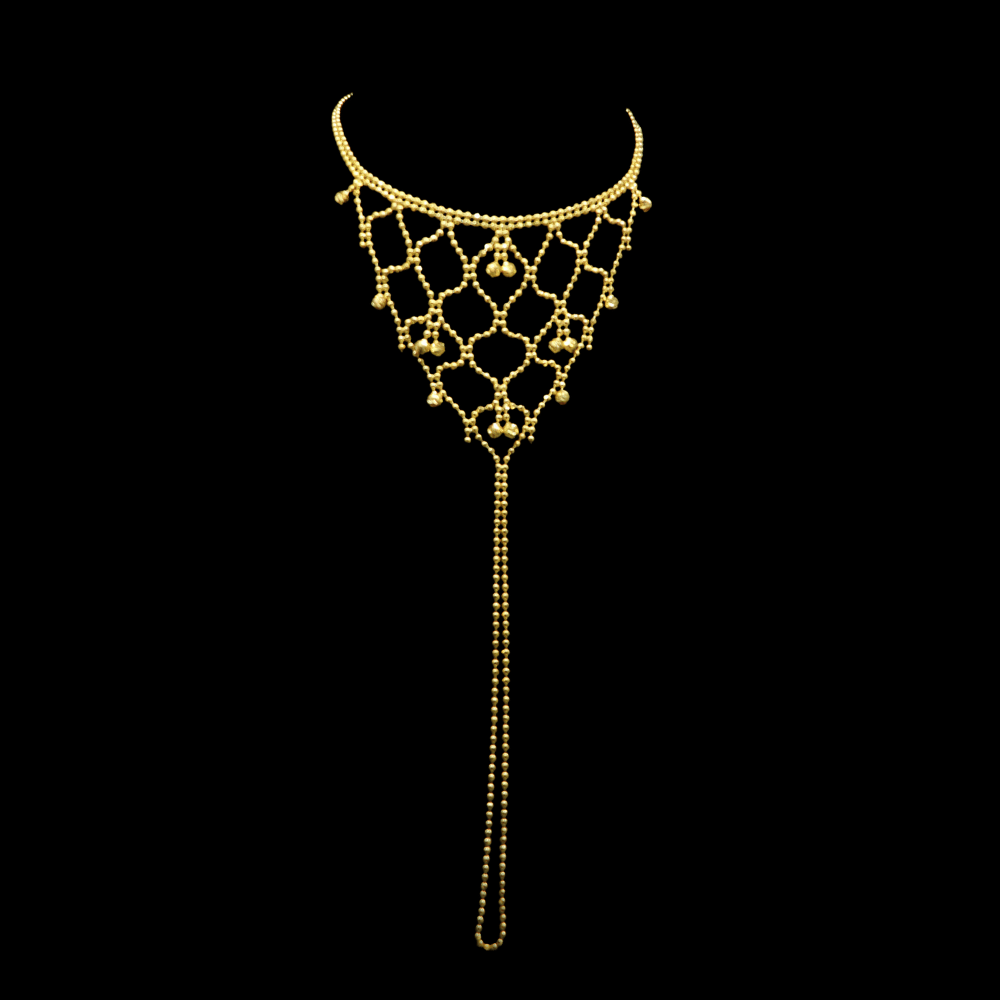 21K Gold Hand Bracelet  