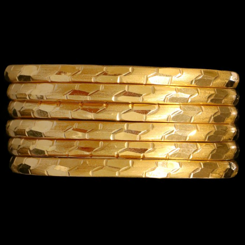 21K Gold Bangle Set (XL)