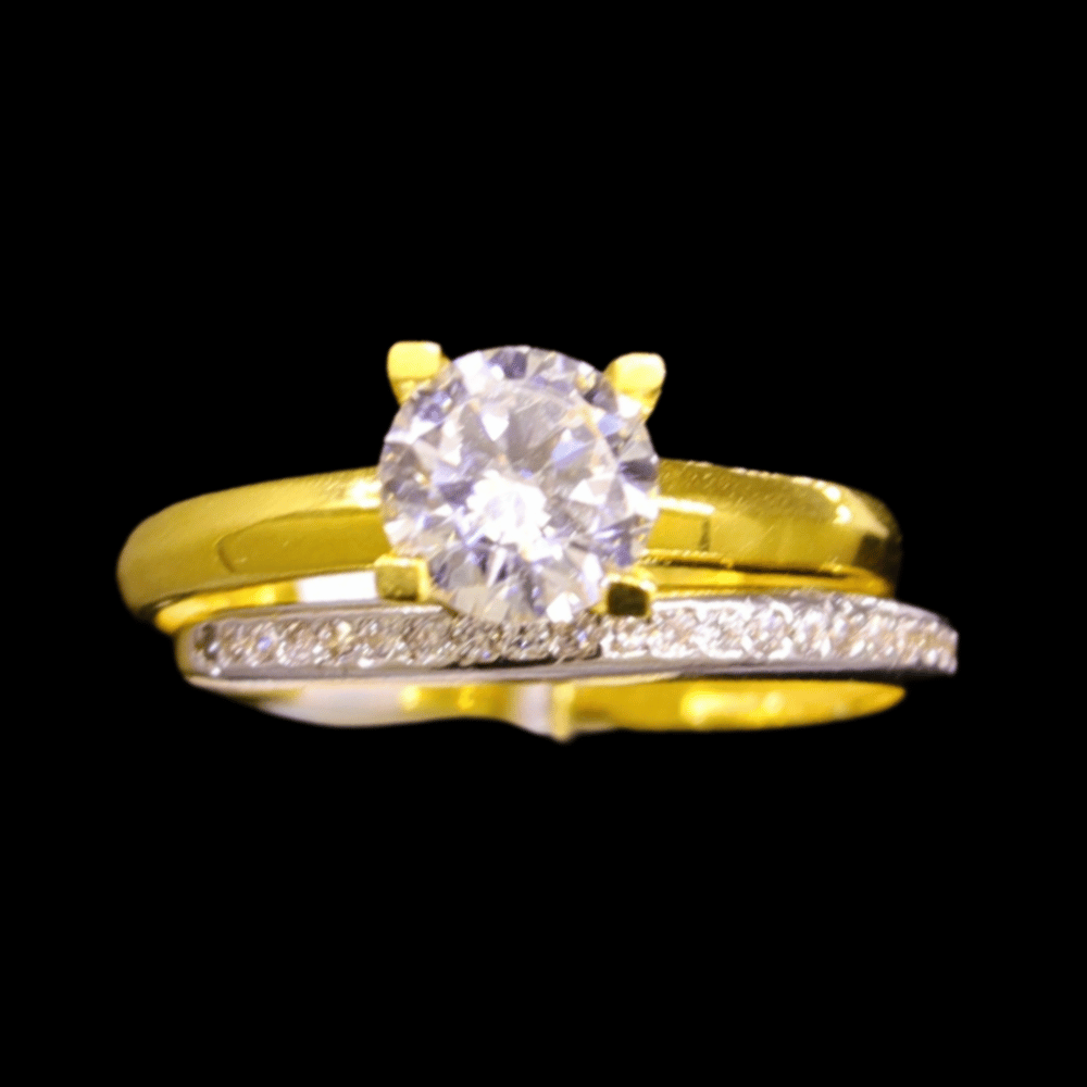 21K Gold Bridal Ring  Set 