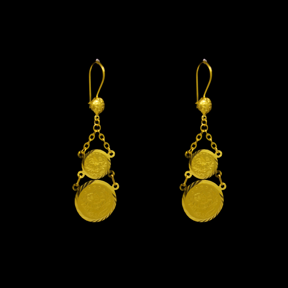 21K Gold Earrings