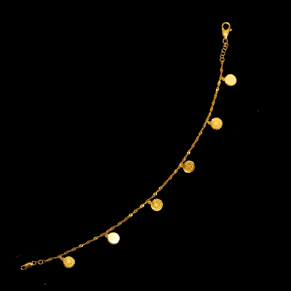21k Gold Anklet  