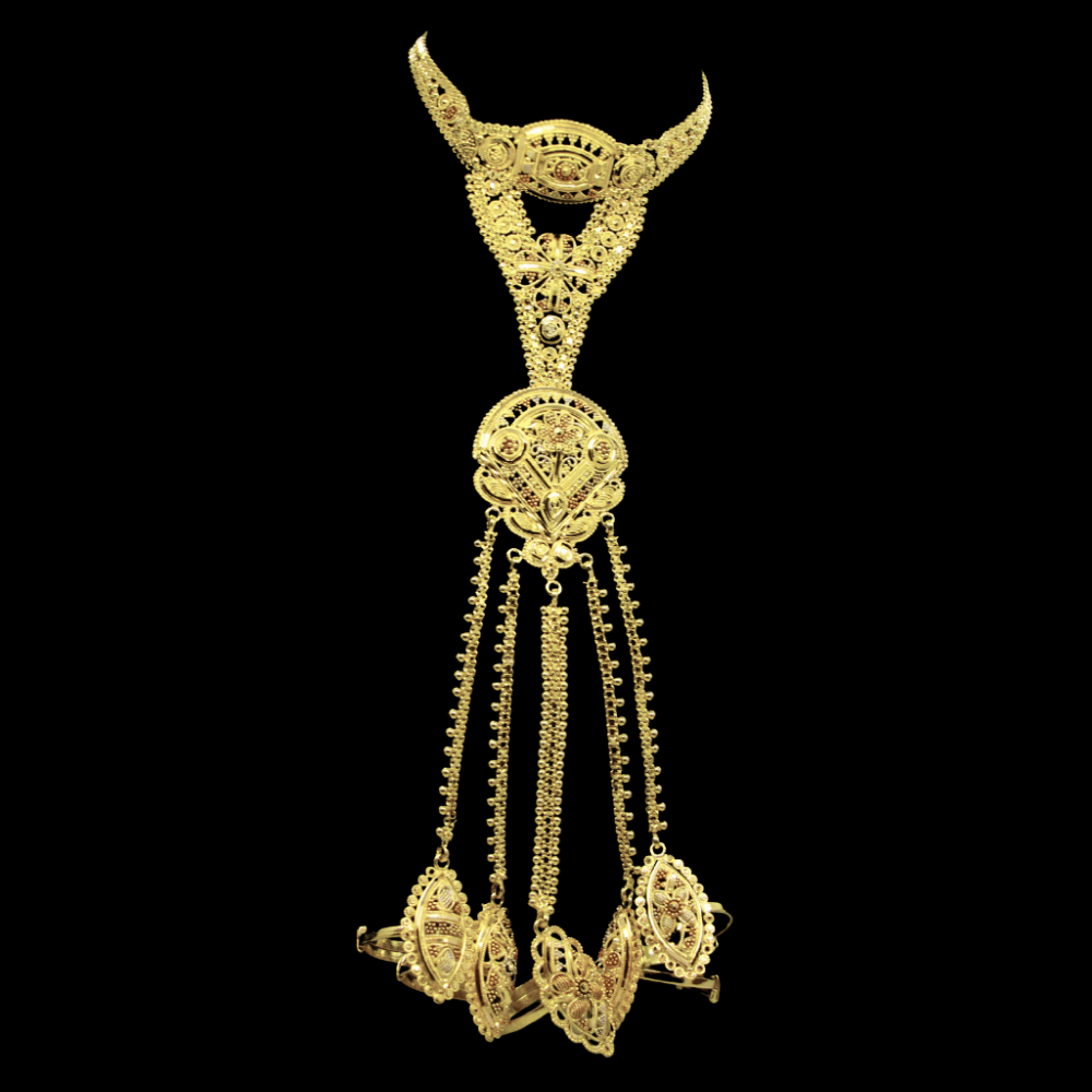 21K Gold Hand Bracelet