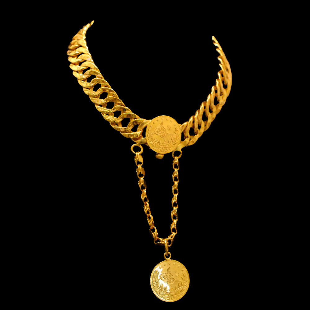 21K Gold Hand Bracelet