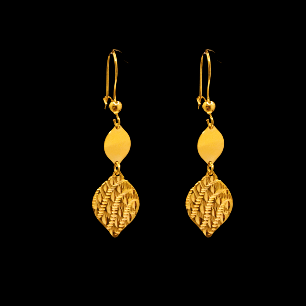21K Gold Earrings 