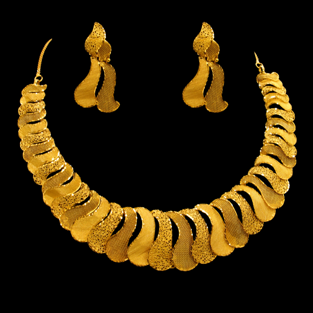 21K Gold Necklace Set