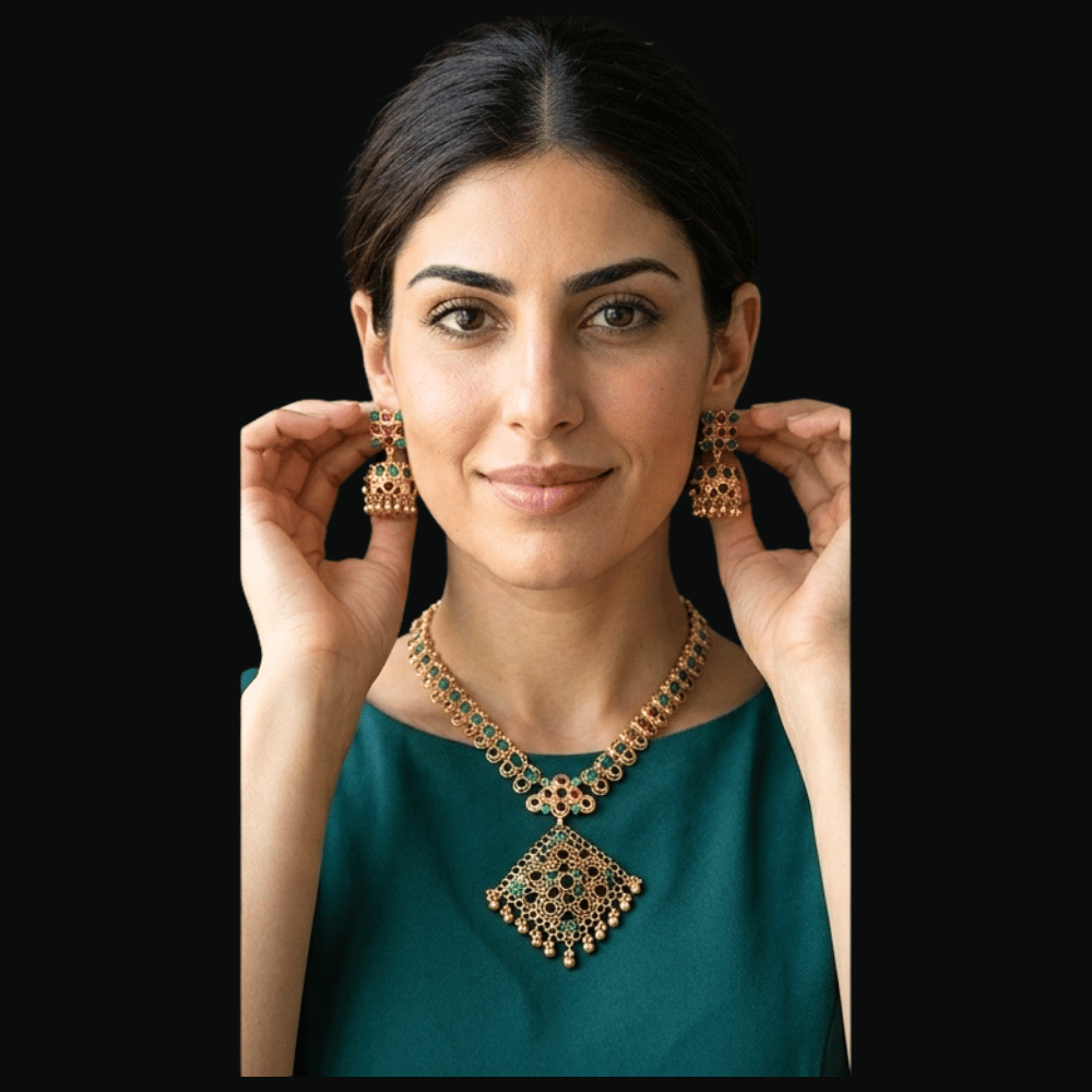 22K Gold Necklace Set  