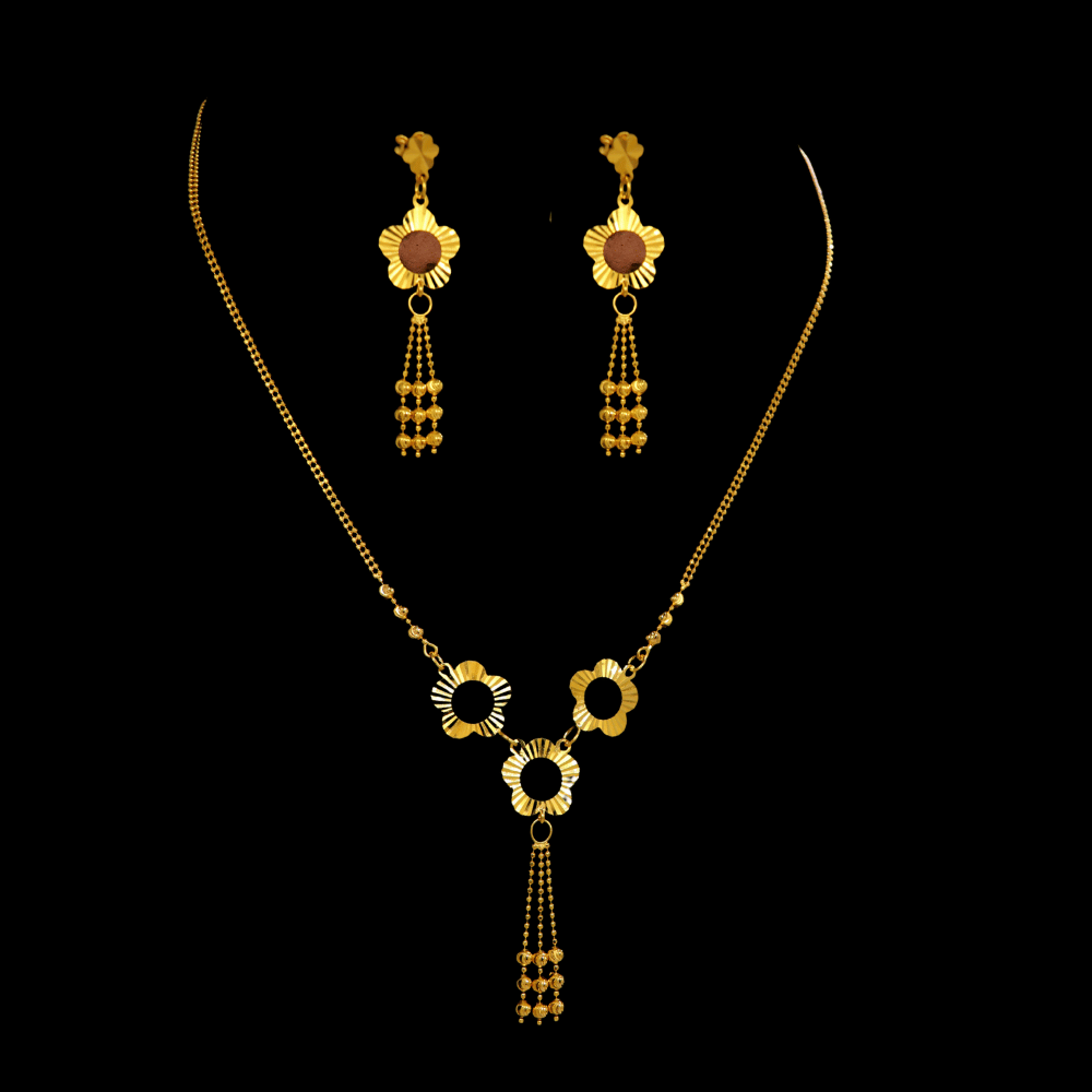 22K Gold Necklace Set    