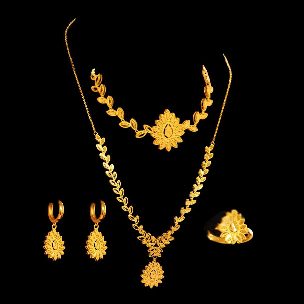 21K Gold Necklace Set   