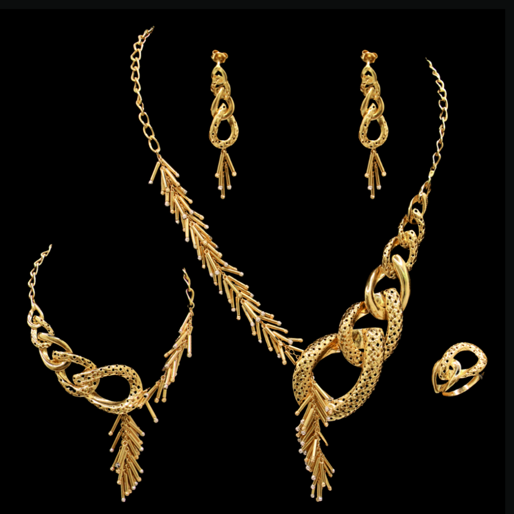 21K Gold Lazurde Necklace Set