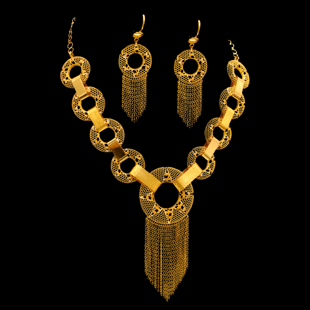 21K Gold Necklace Set