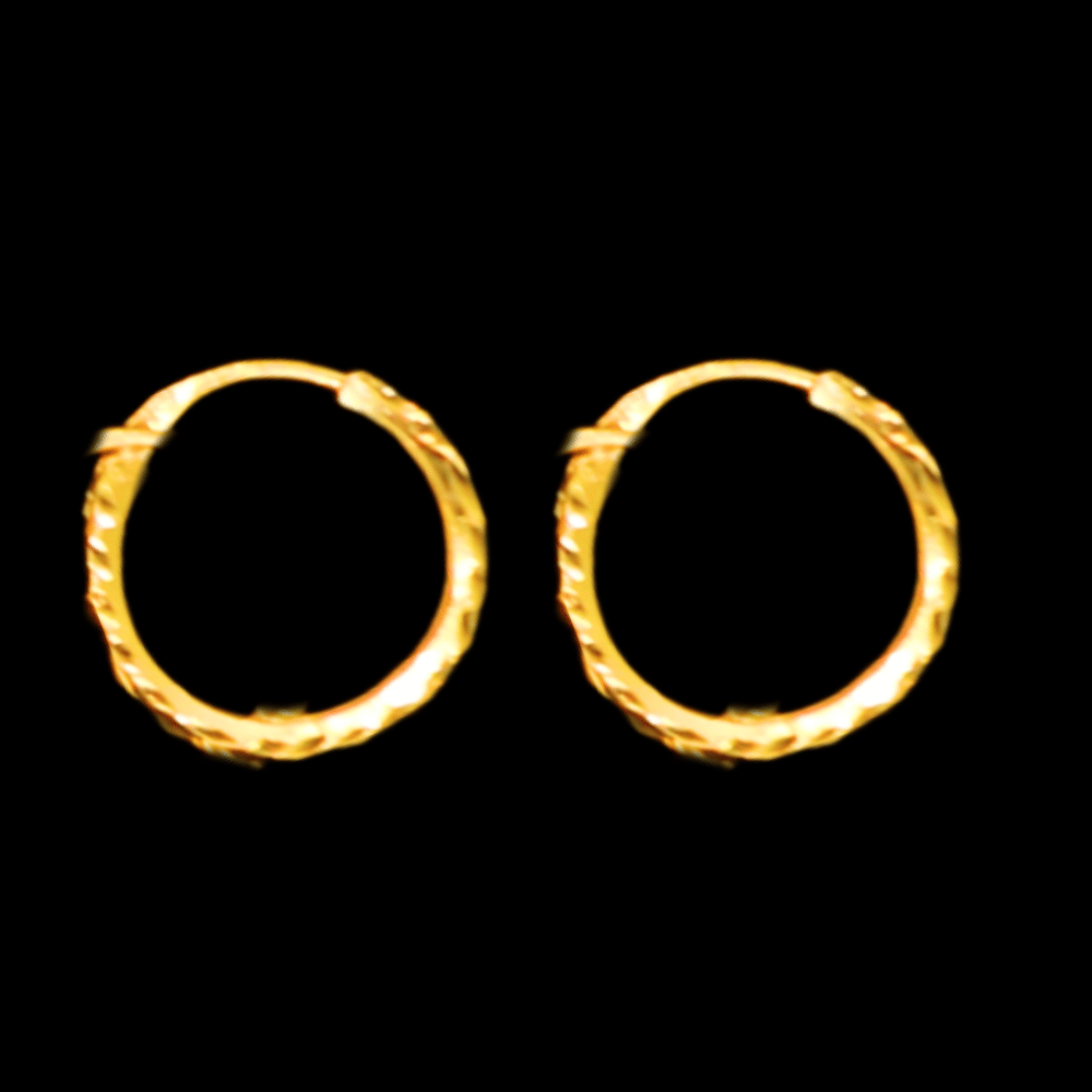 22K Gold Earrings - SW33496, style SW33496