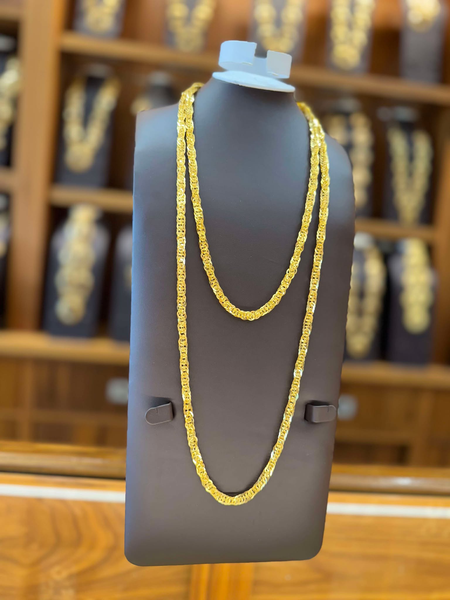 21K Gold Rondella Necklace
