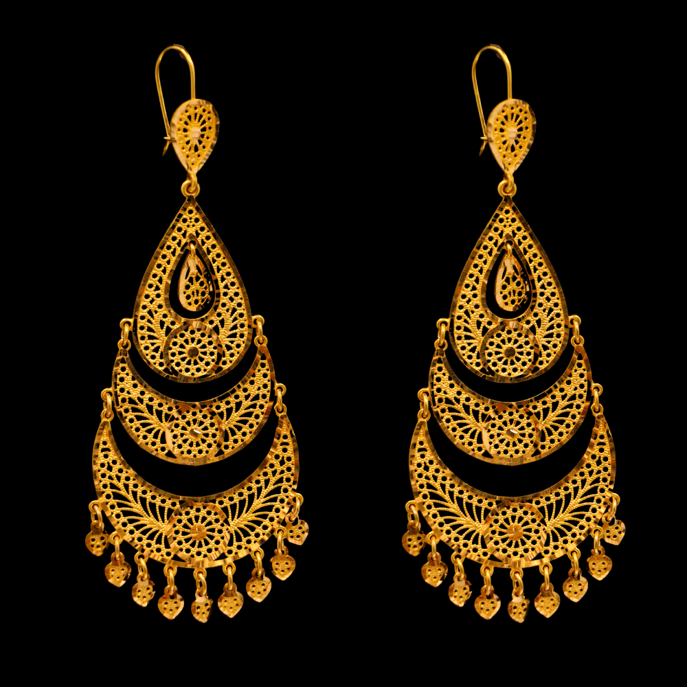 21K Gold Earrings
