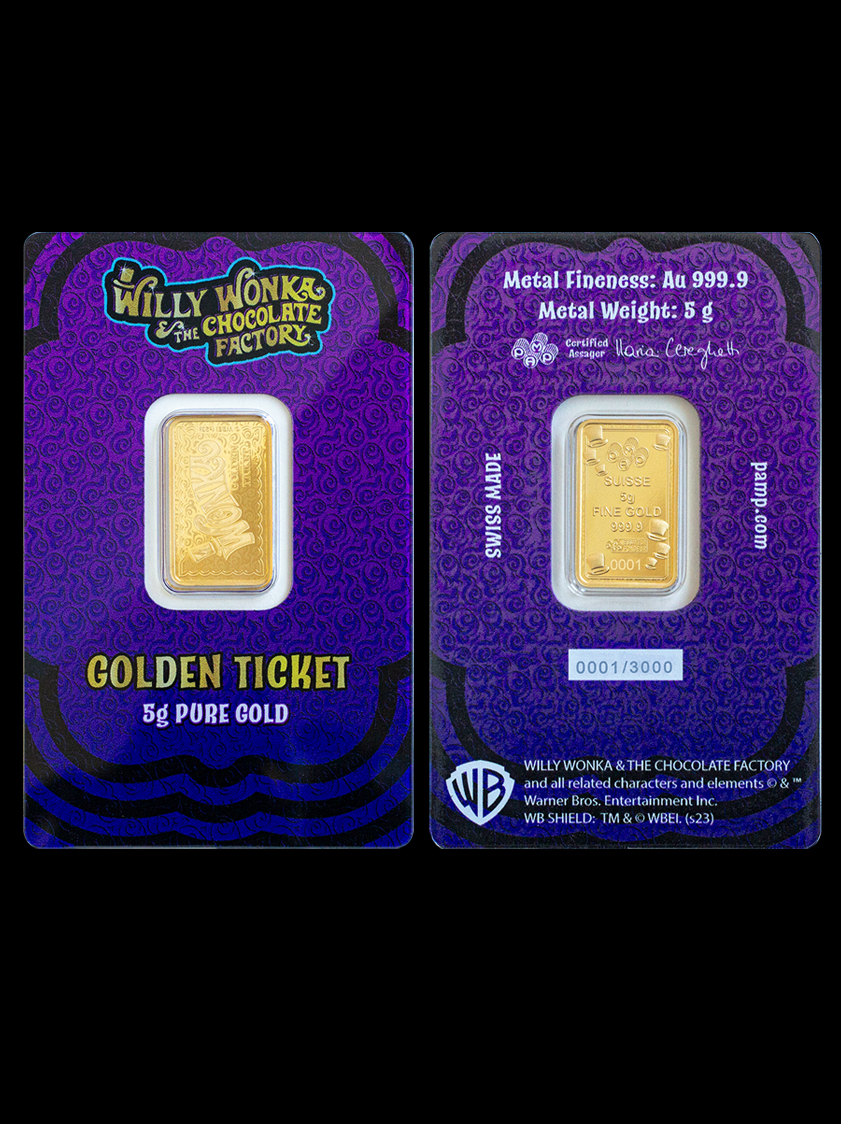 Willy Wonka - 5g Pure Gold Bar 