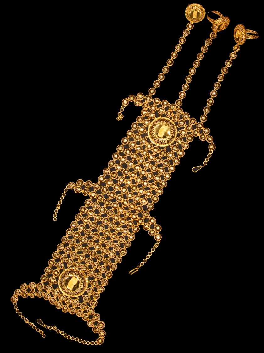 21K Gold Hand Bracelet