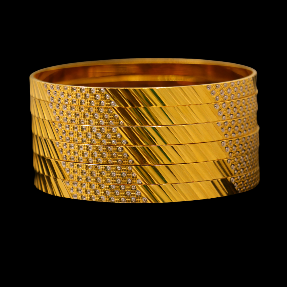 21K Gold Bangle Set (L)
