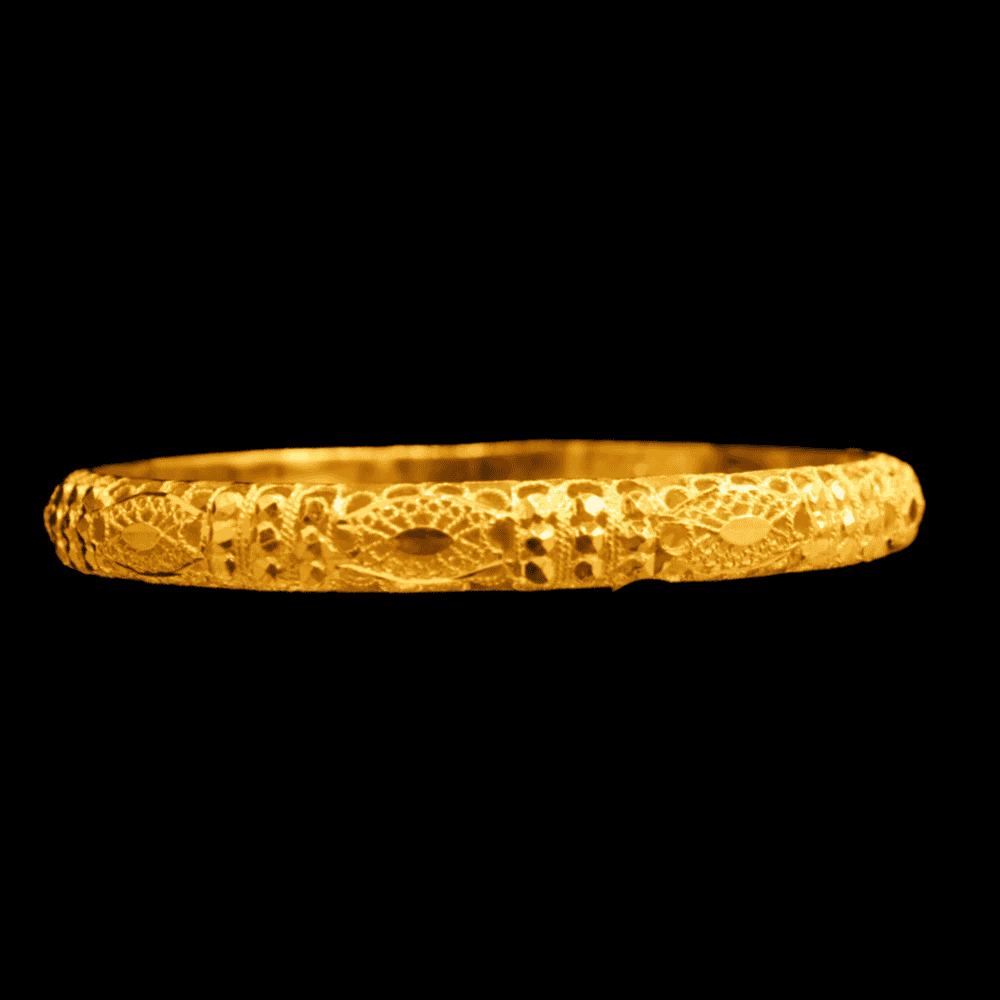 21K Gold Bangle Set OF 1 (L)