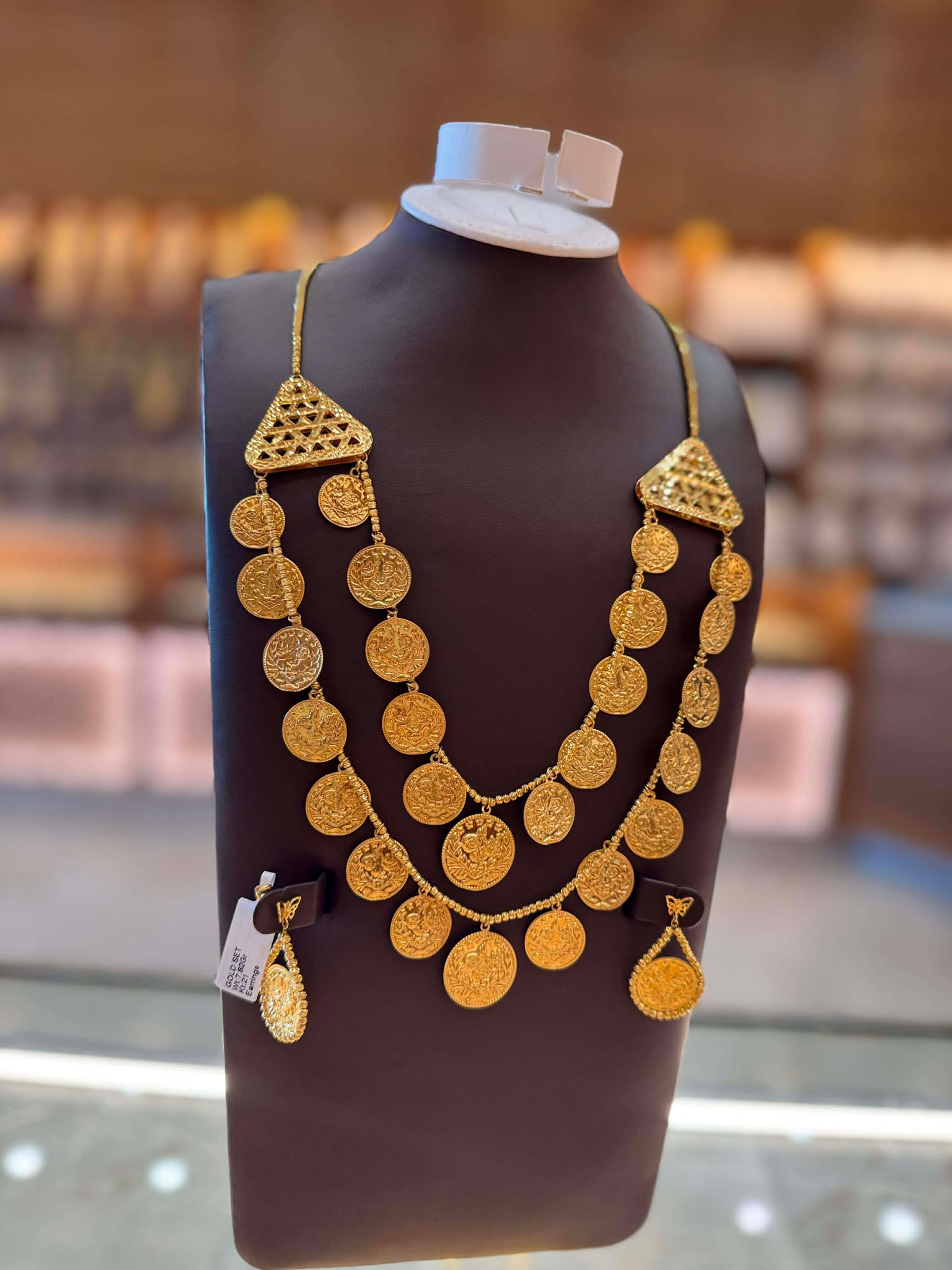 21K Gold Necklace Set 