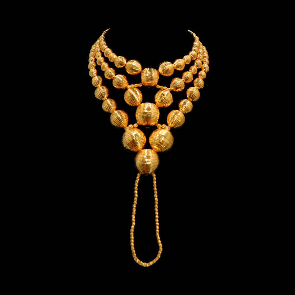 21K Gold Hand Bracelet   