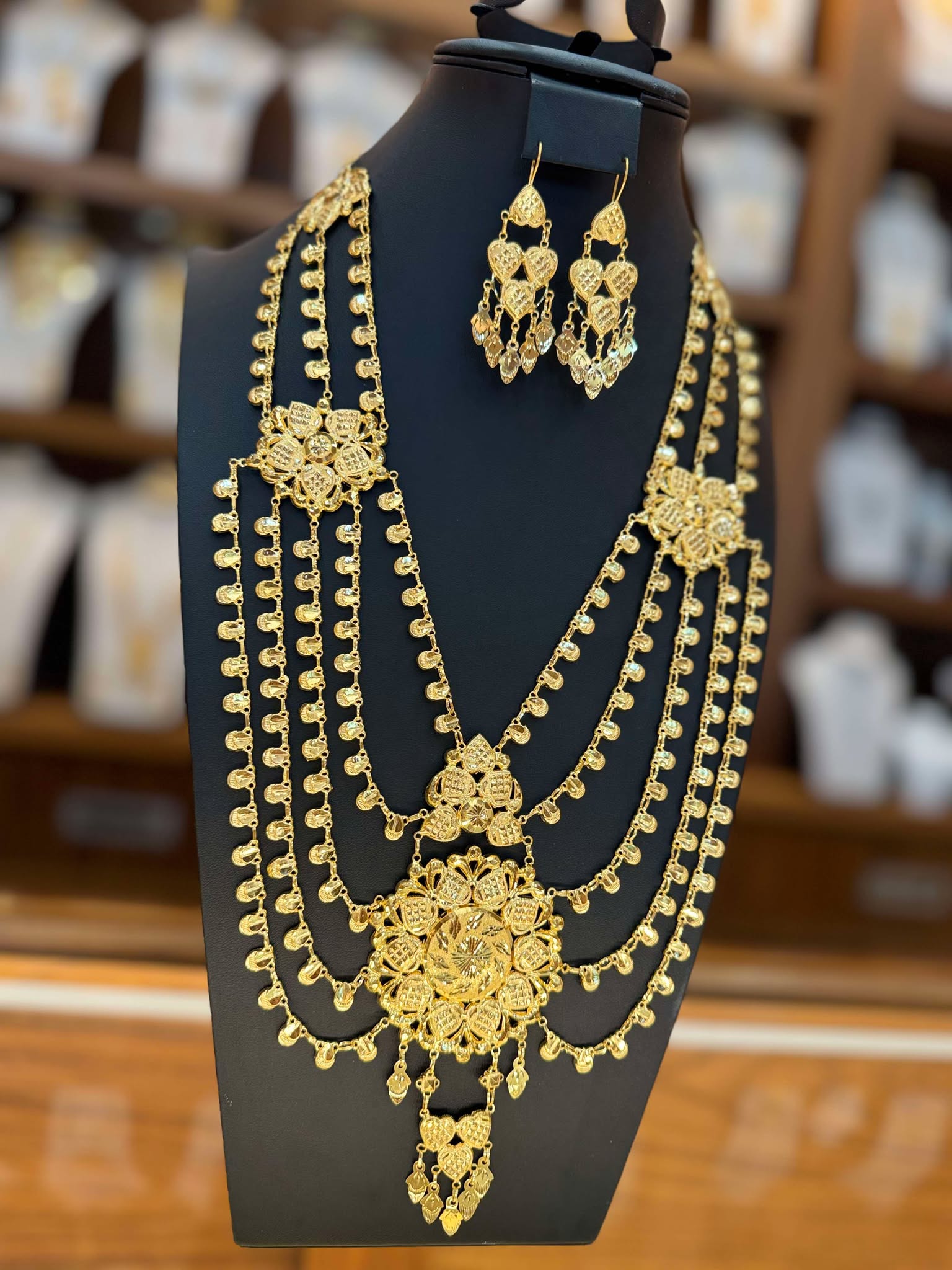 21K Gold Necklace Set