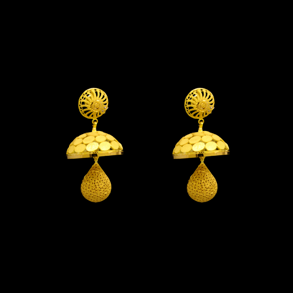 21K Gold Earrings 