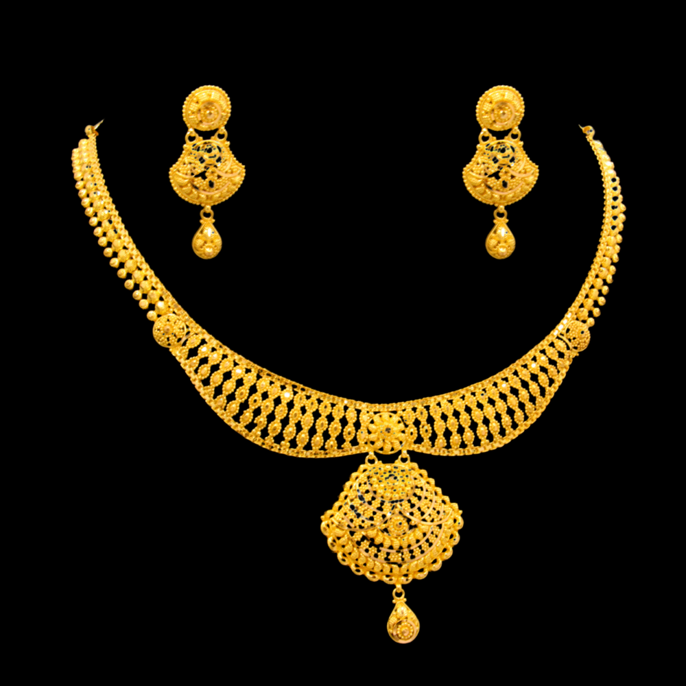 22K Gold Necklace Set
