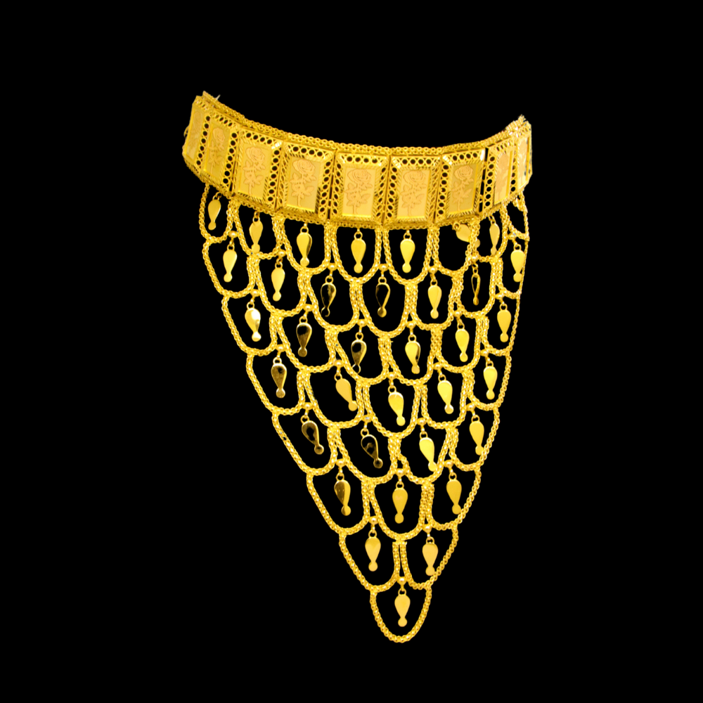 21K Gold Choker Necklace
