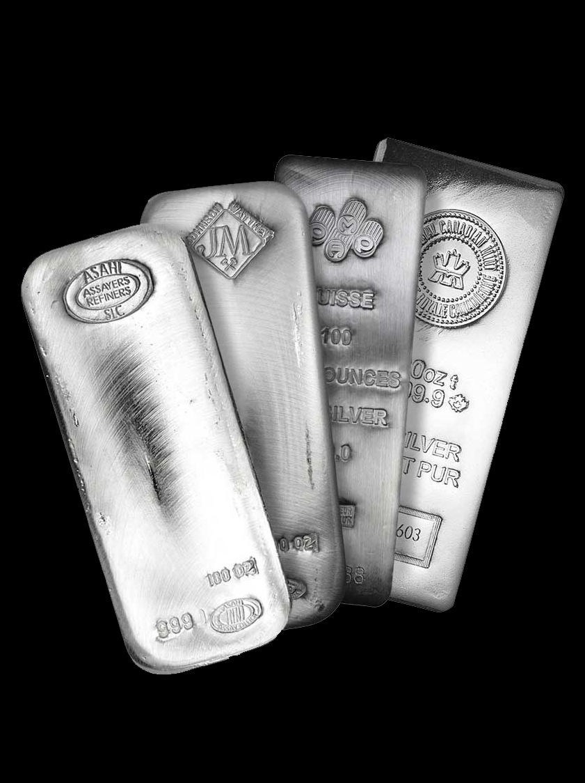 100 oz  Silver Bar ( Random Brands )