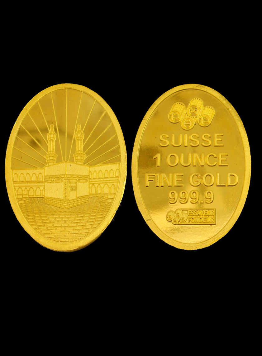 1 oz Gold Oval Bar Ka' Bah 
