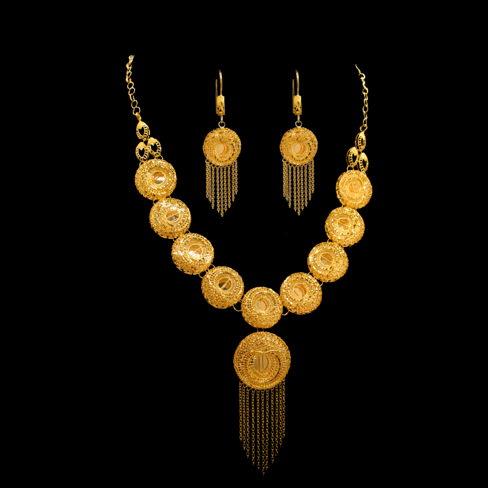18K Gold Necklace Set  