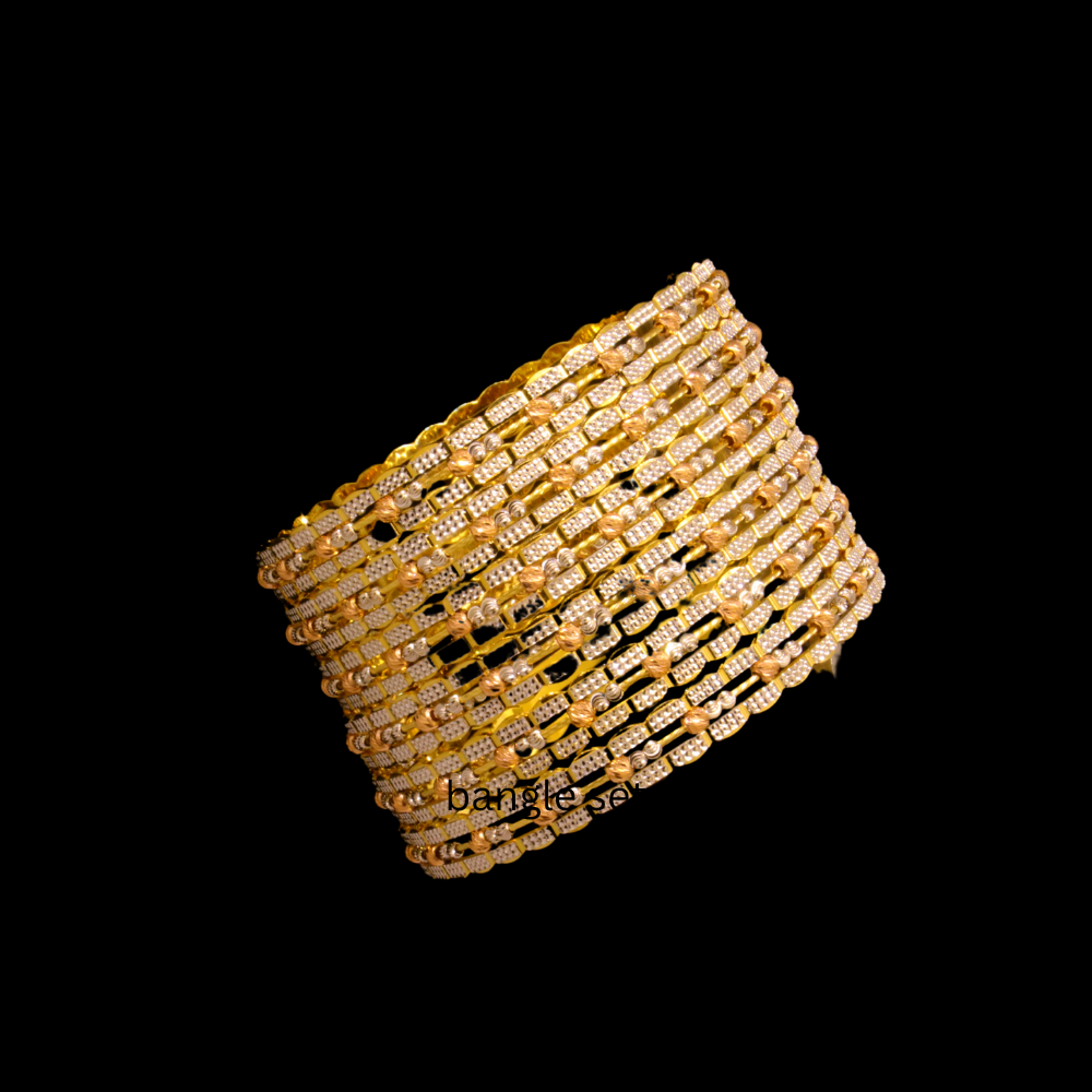 21K Gold Bangle Set (S)