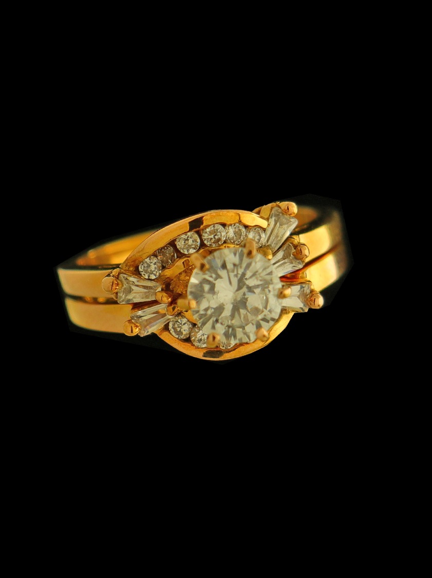 21K Gold Bridal Ring