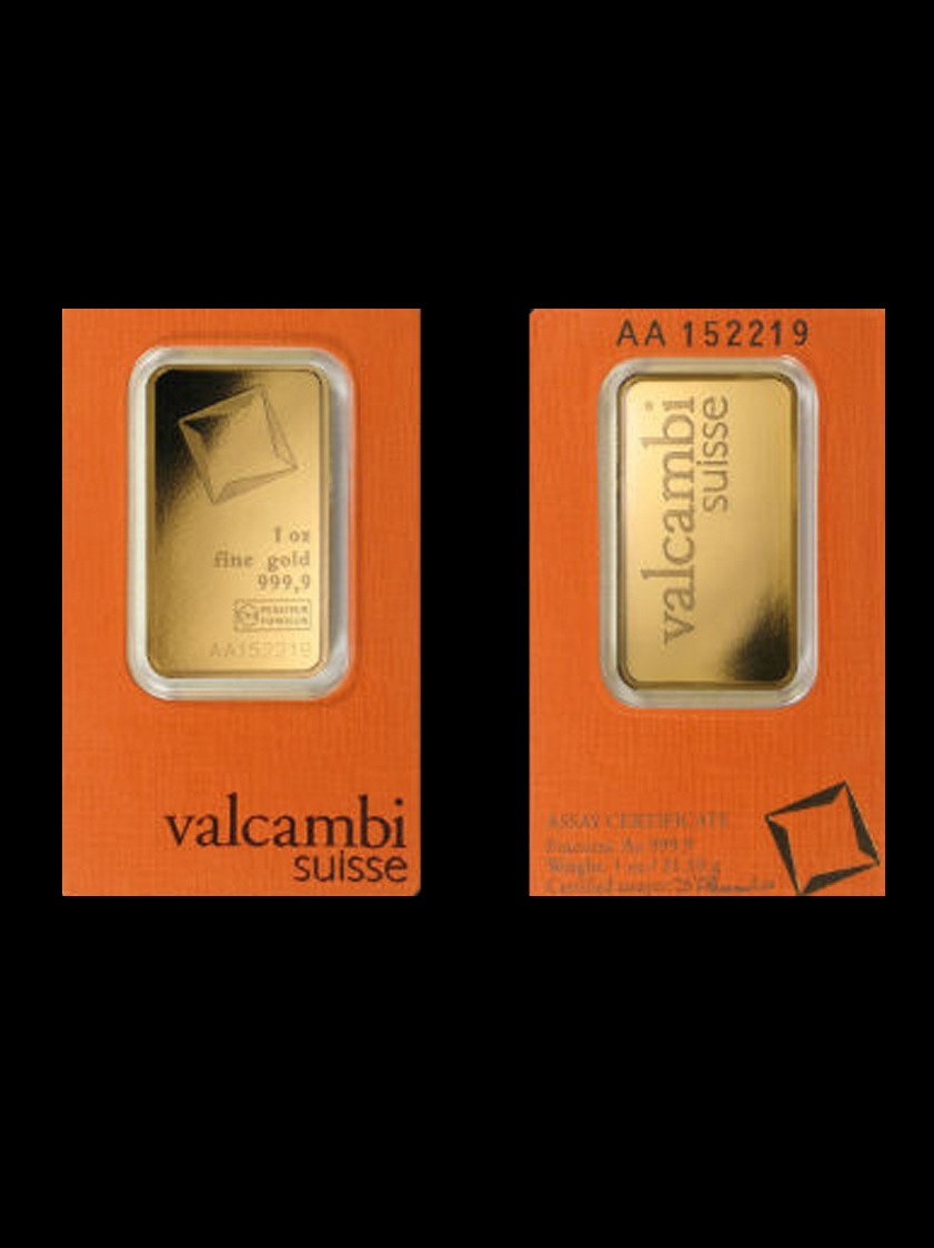 Valcambi Ounce Gold Bar