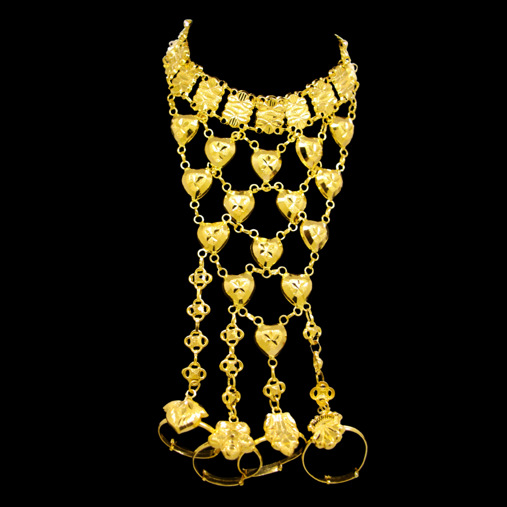 21K Gold Hand Bracelet