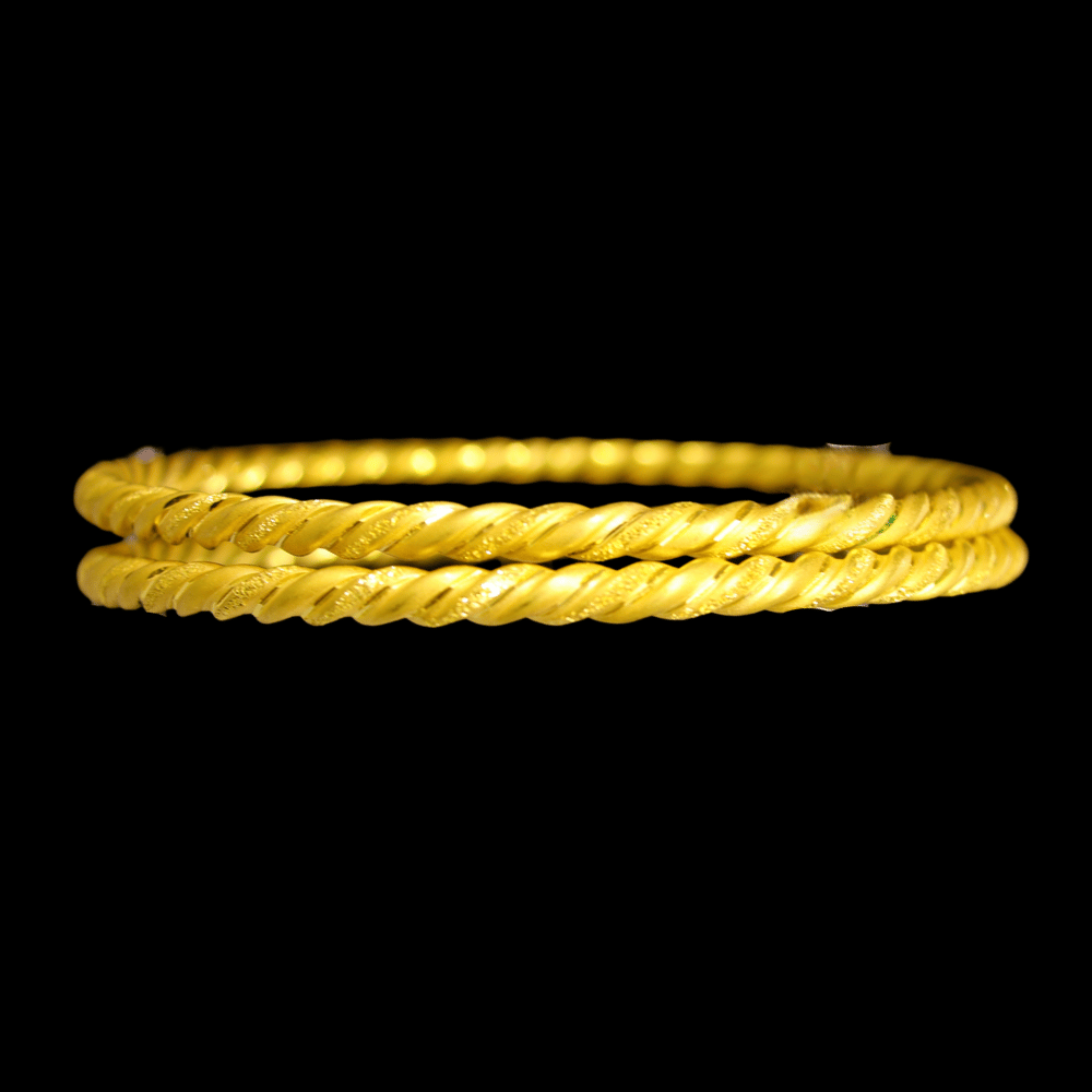 21K Gold Bangle Set (L)   