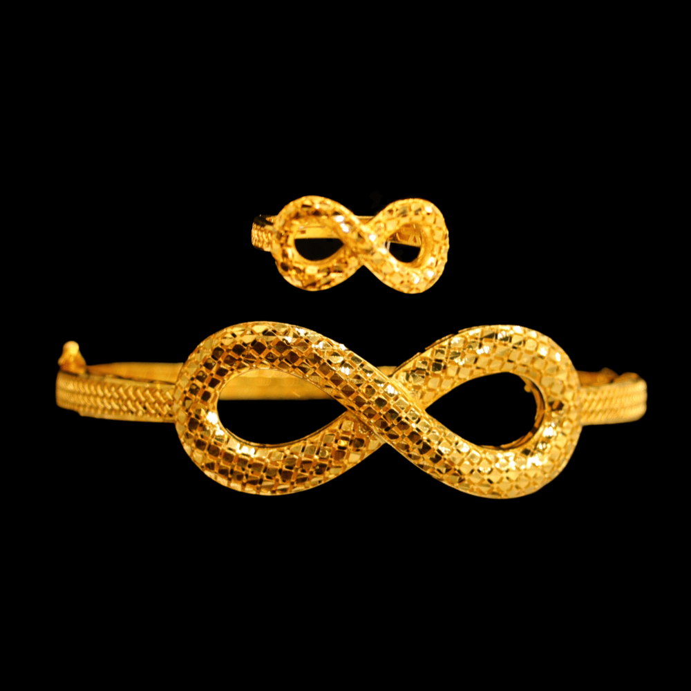 21k Gold Bangle Ring  