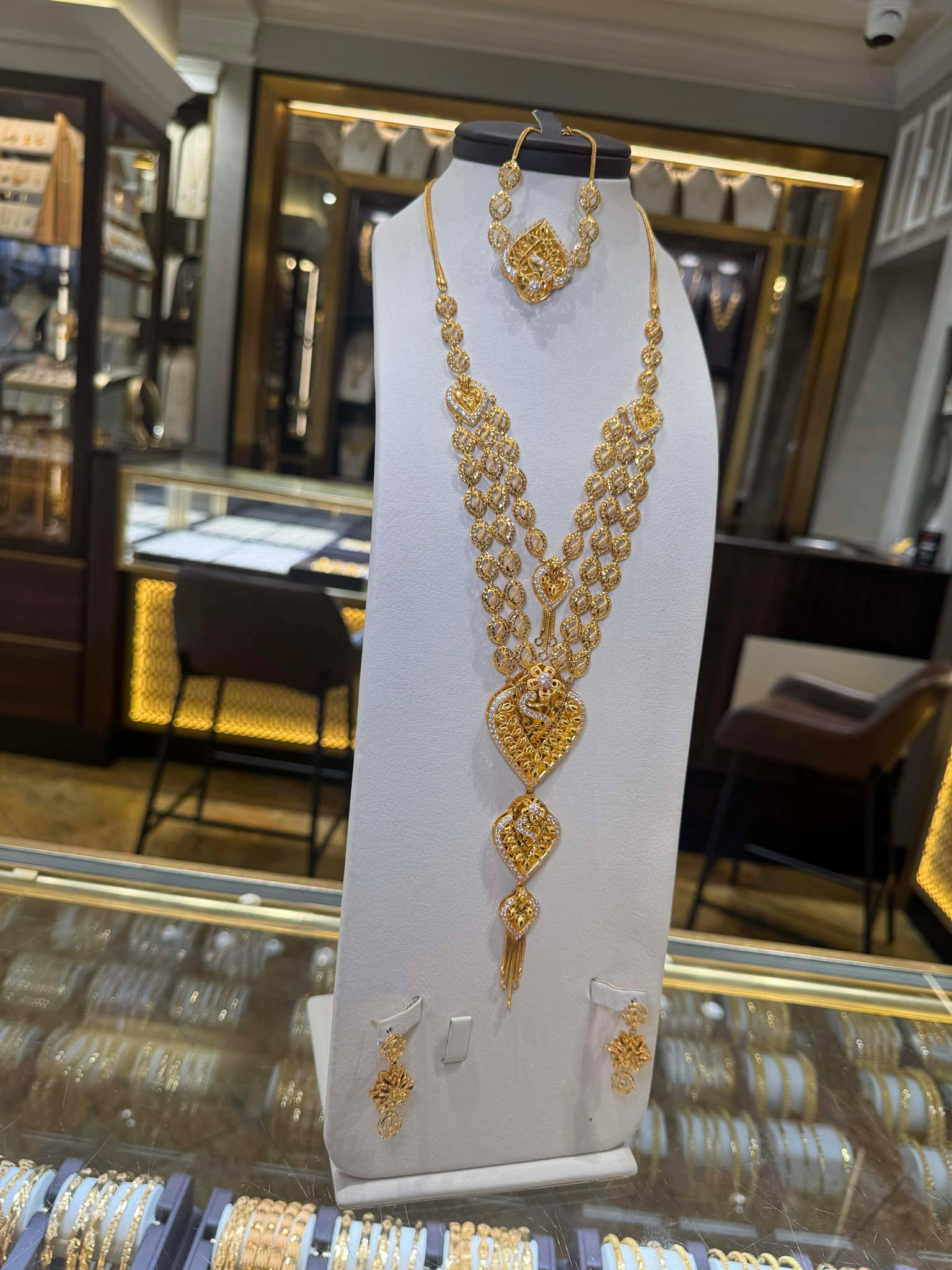21K Gold Necklace Set 