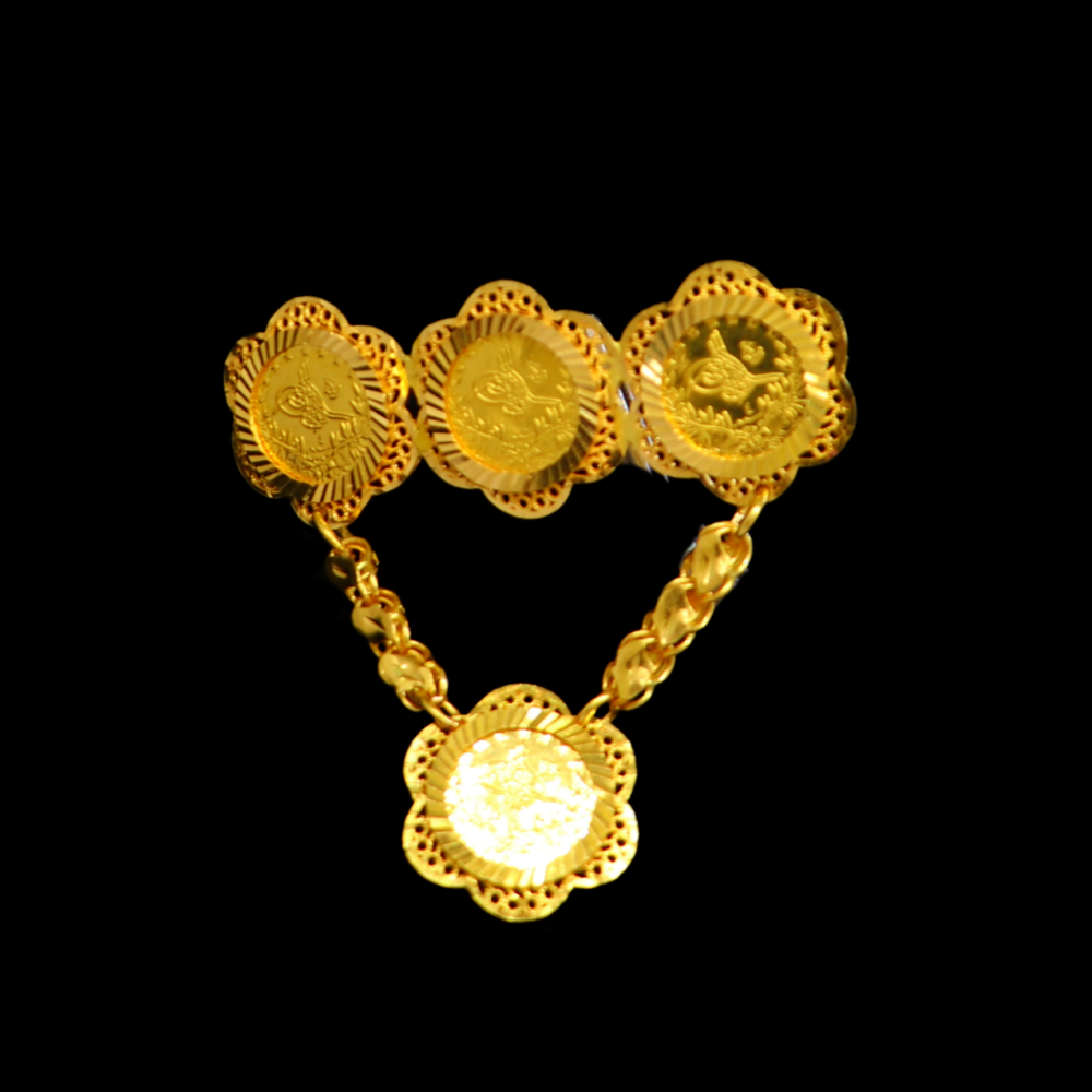 21K Gold Frame Pin  