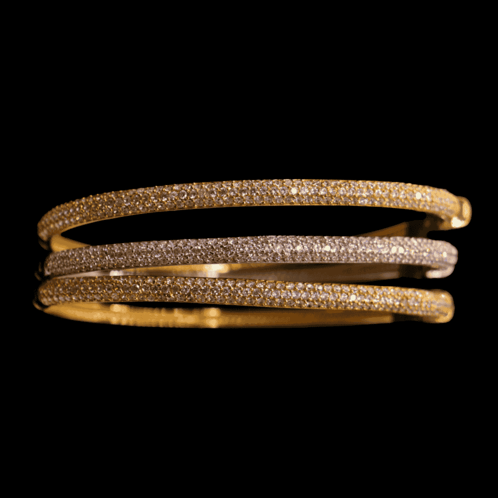 18K Gold Bangle Set