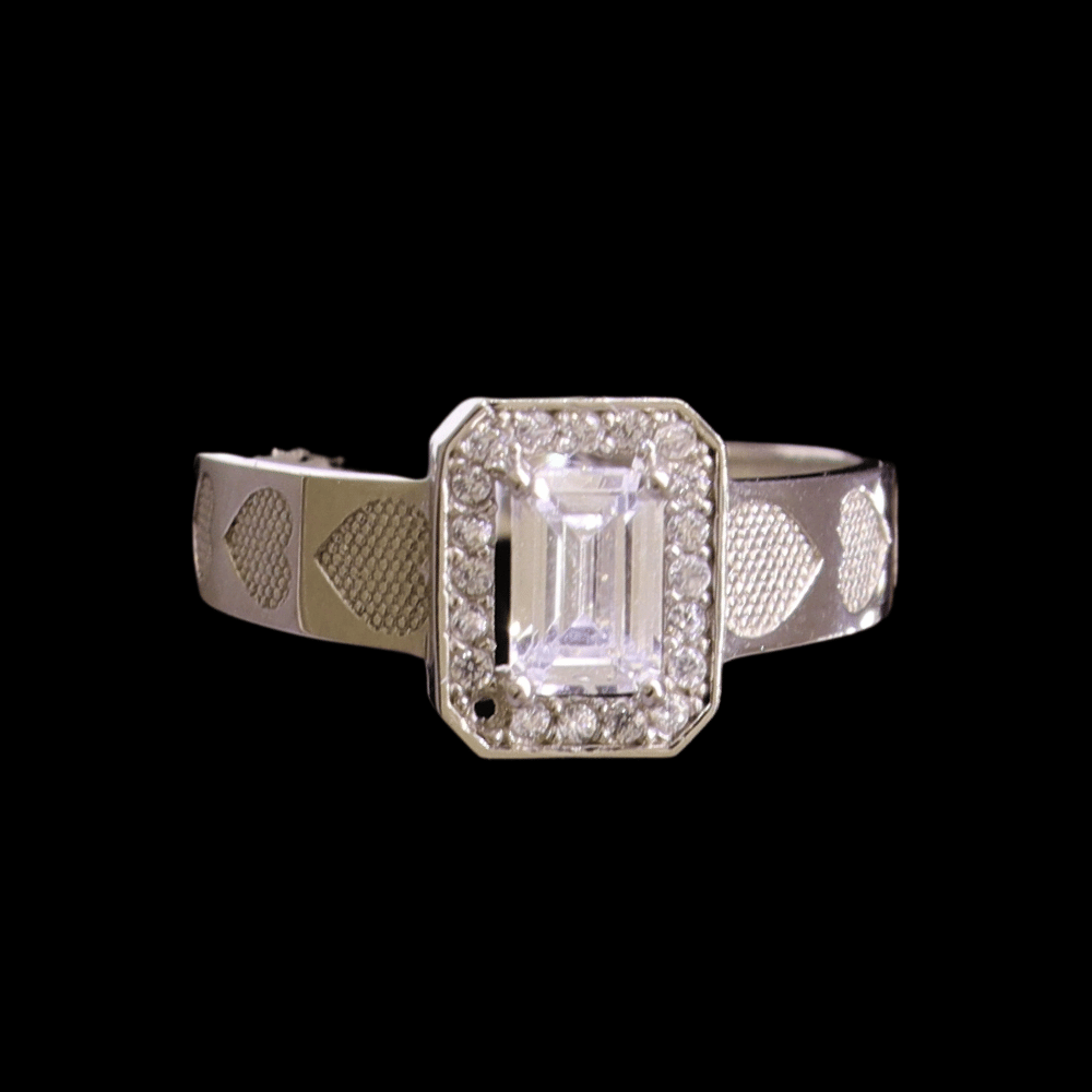 18K White Gold Bridal Ring  