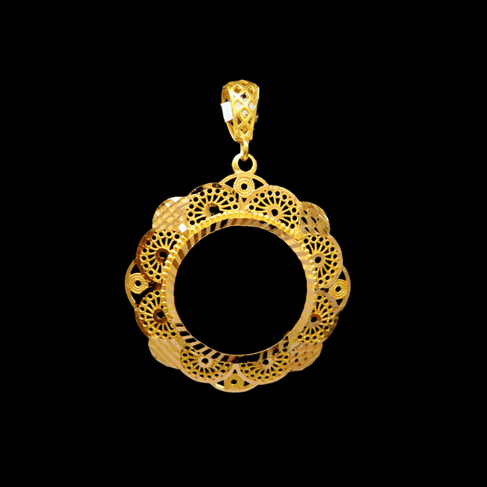 21K Gold Coin Frame     