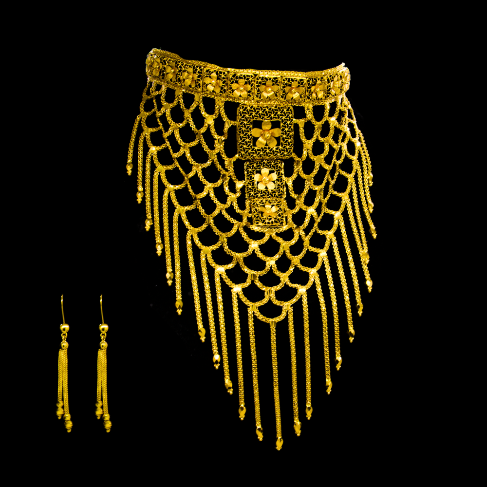 21K Gold Necklace Set