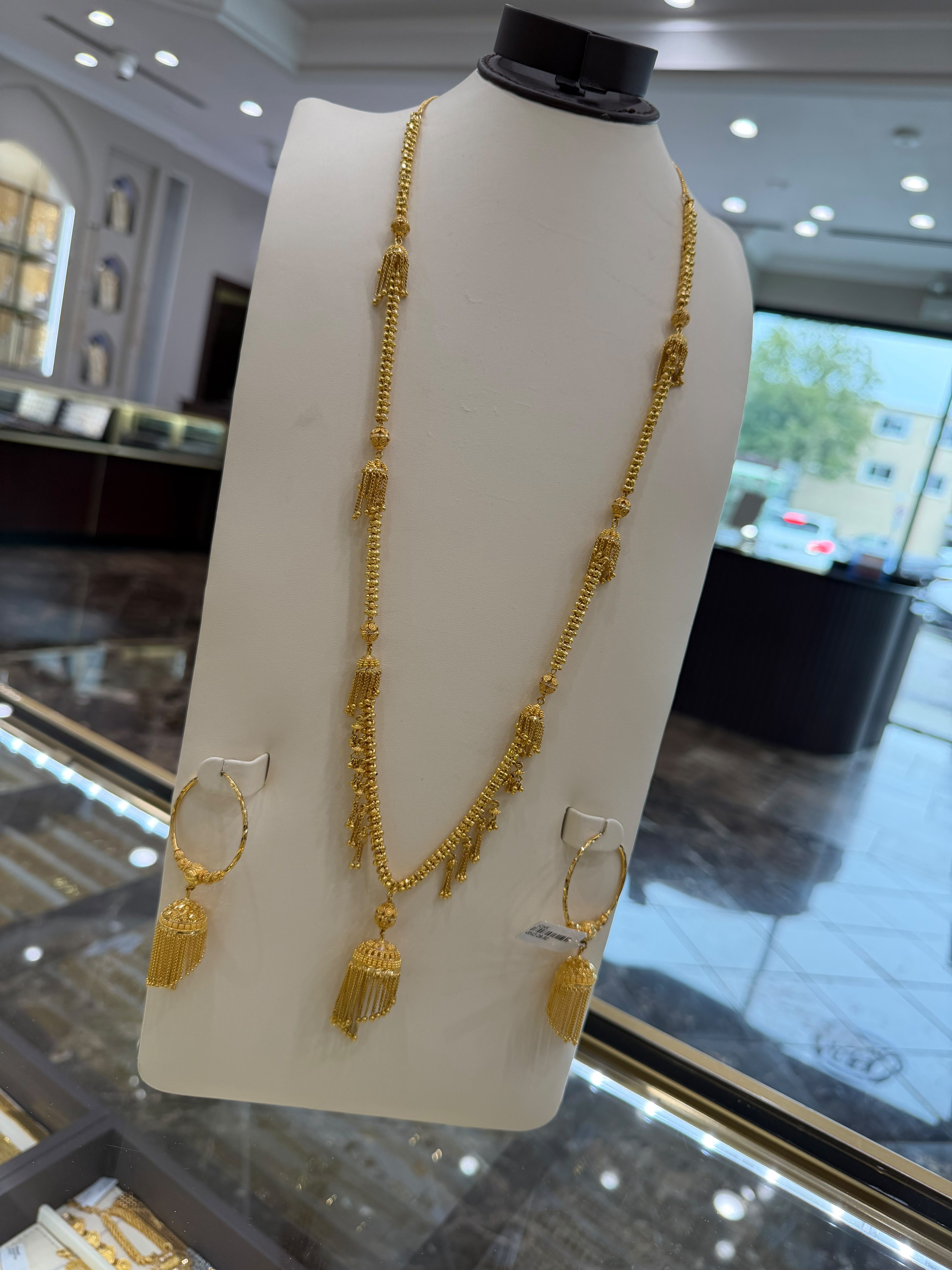 22K Gold Necklace Set   