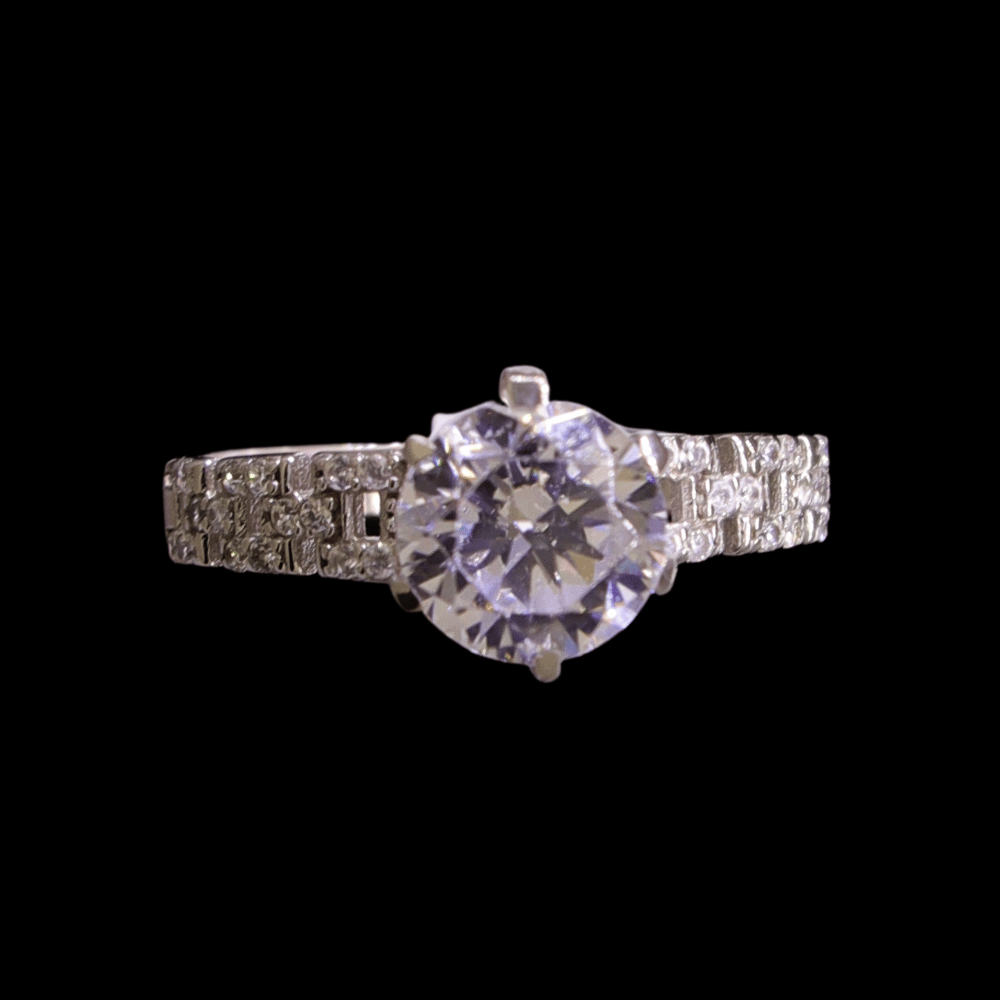 18K White Gold Bridal Ring   