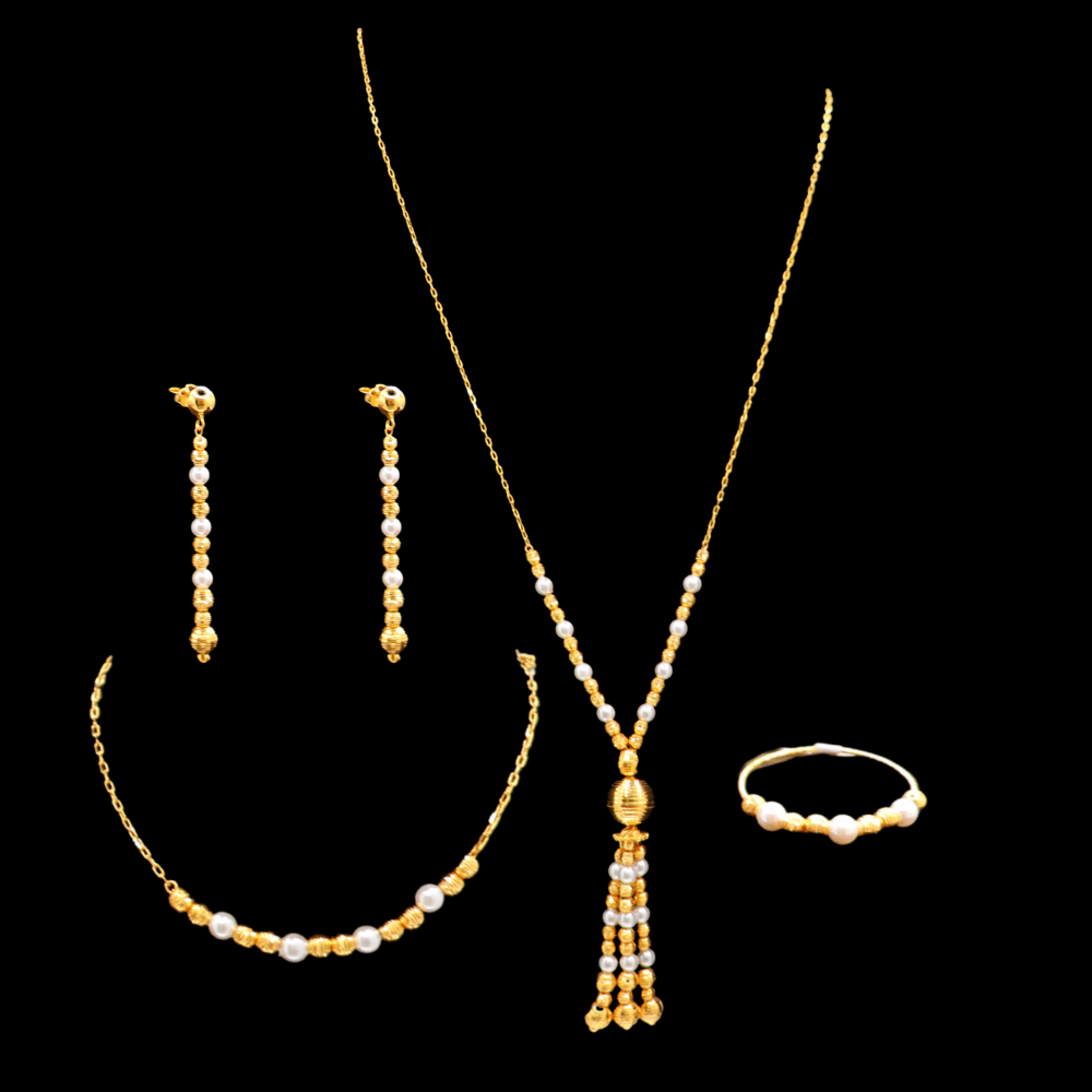 21K Gold Necklace Set 