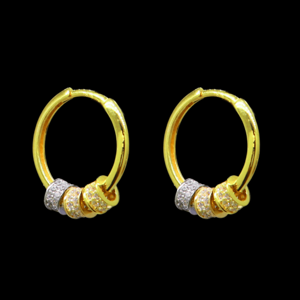 21K Gold Drop Earrings - SW33400, style SW33400