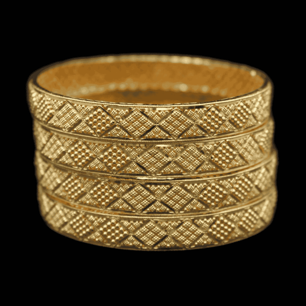 22K Gold Bangle Set (S) 
